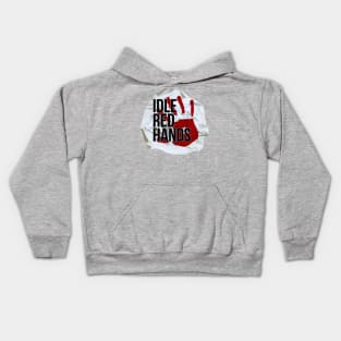 Idle Red Hands Crumple Logo Kids Hoodie